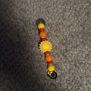 Sunshine Beaded Keychain for Kids